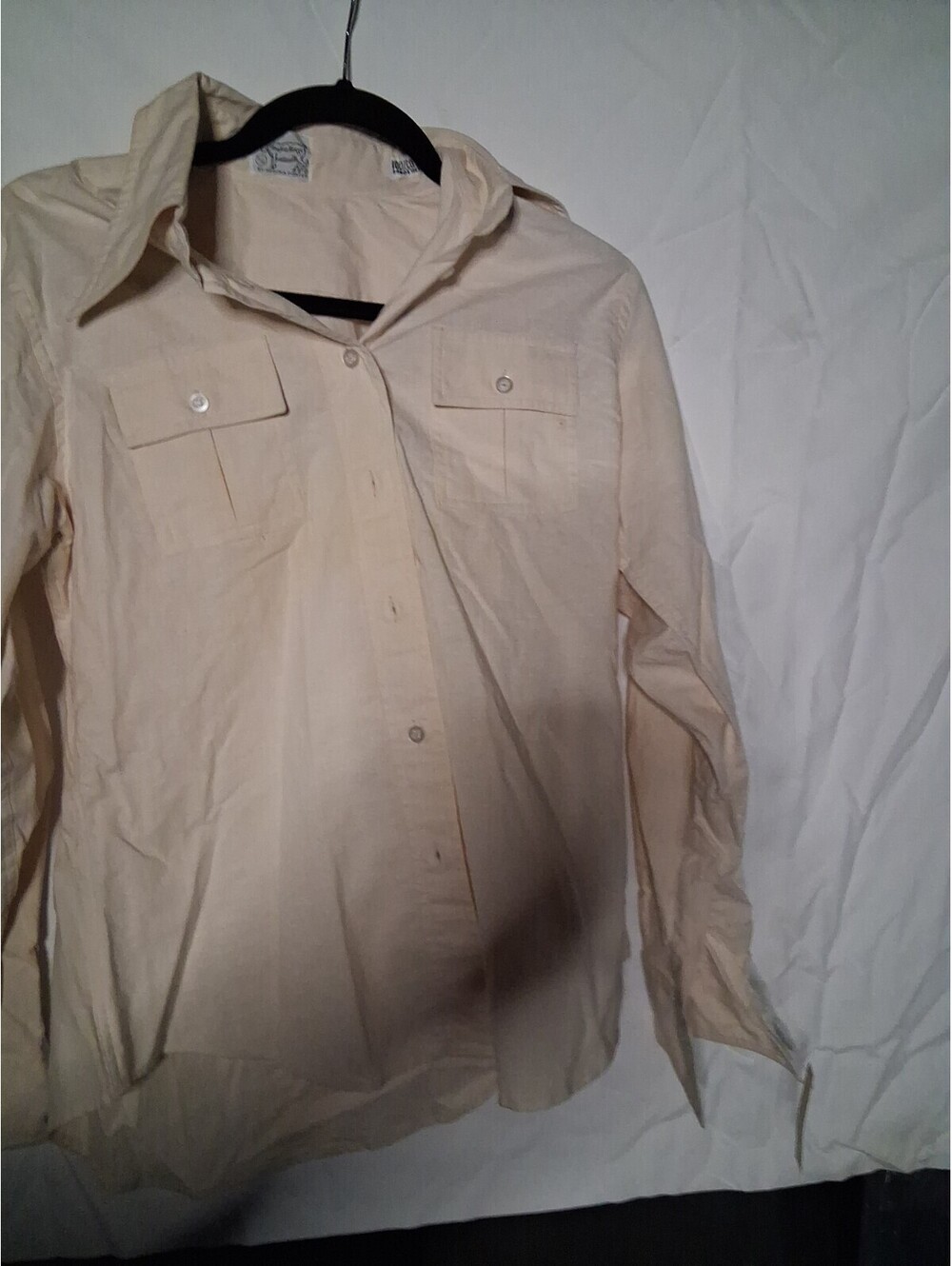 REGINA PORTER WOMENS FULL BUTTON LONG SLEEVE SHIRT LIGHT BROWN SIZE 11/12 NWT G2